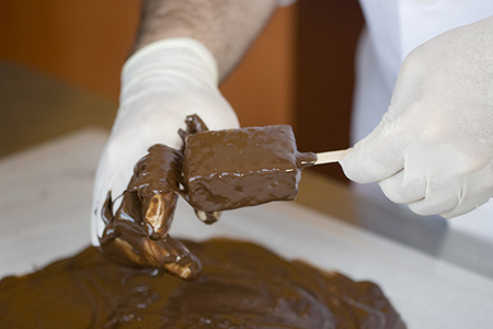 Michael dipping ganaches